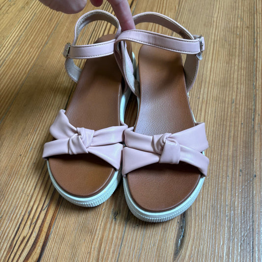 Mia pink white sole platform buckle sandal SIZE 4
