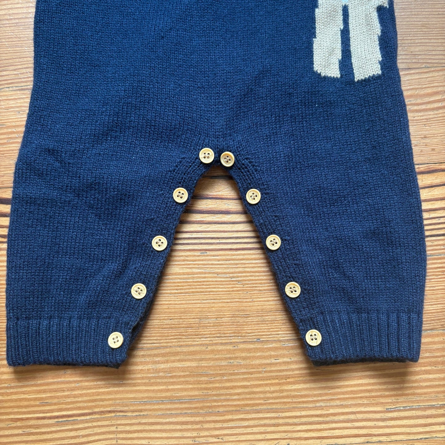 Janie and Jack knit Christmas reindeer long sleeve pant pajamas SIZE 24M
