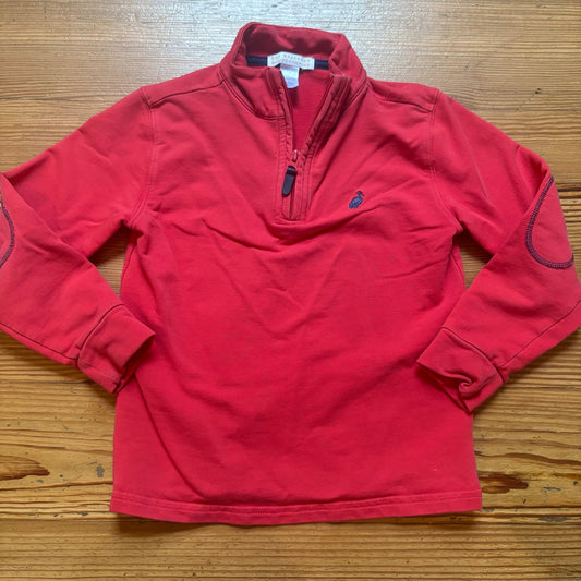 The Beaufort Bonnet Company red quarter zip boys sweater SIZE 5