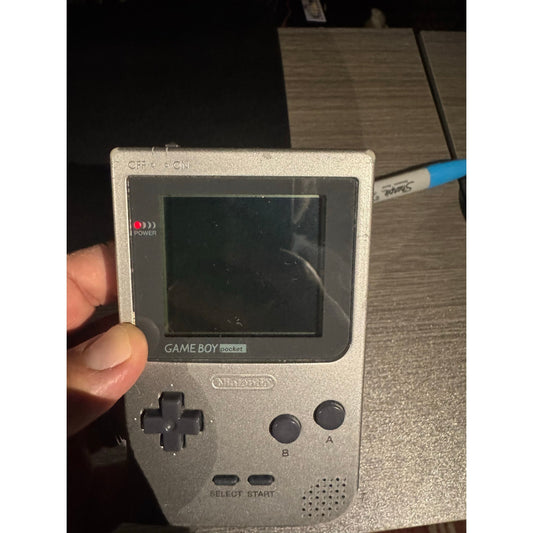 Nintendo Game Boy Pocket MGB-001 Silver Tested & Working