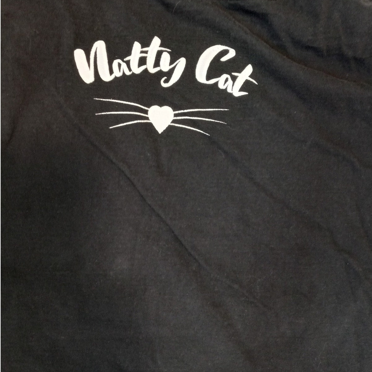 WWE Paws Out Claws Out Natty Cat black short sleeve shirt SIZE XXL