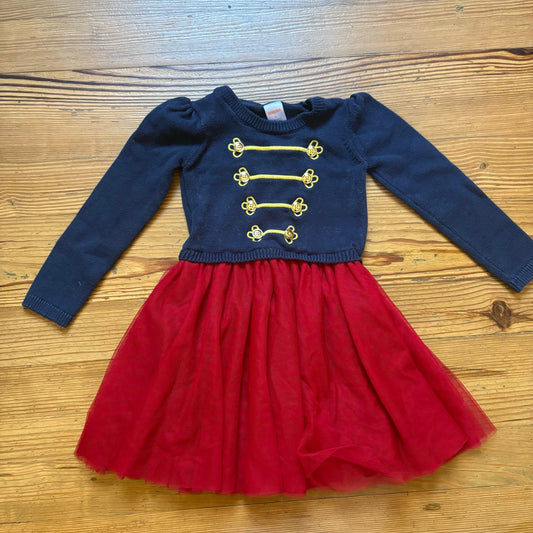 Gymboree holiday Christmas Nutcracker soldier long sleeve sweater dressSIZE 6