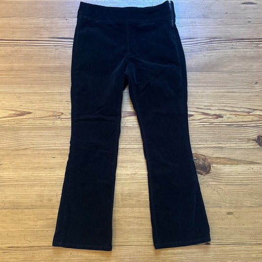 Free People black velvet pull on flare zipper side pants SIZE XS