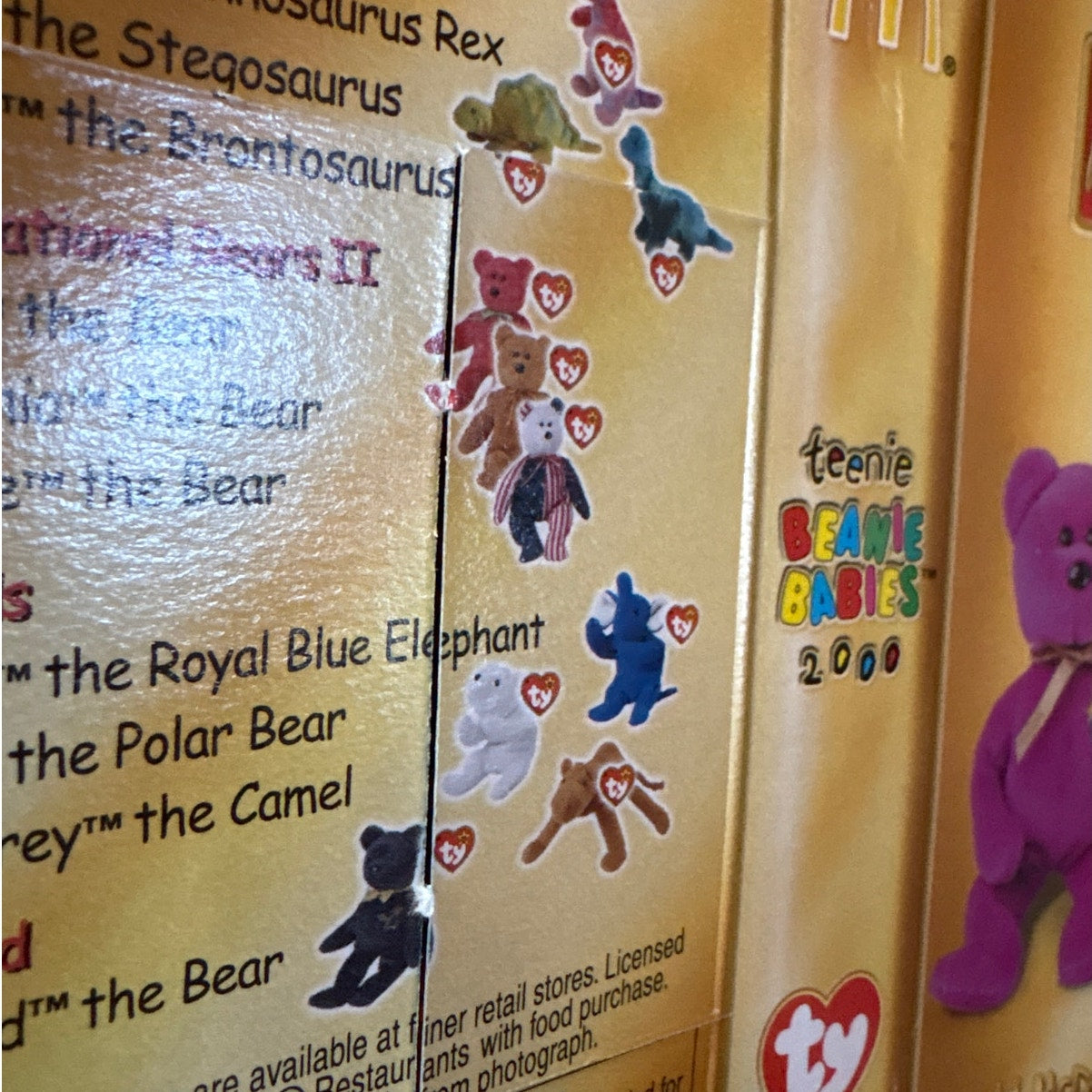 TY McDonalds Teenie Beanie Baby Millennium the Bear (2000) plush toy