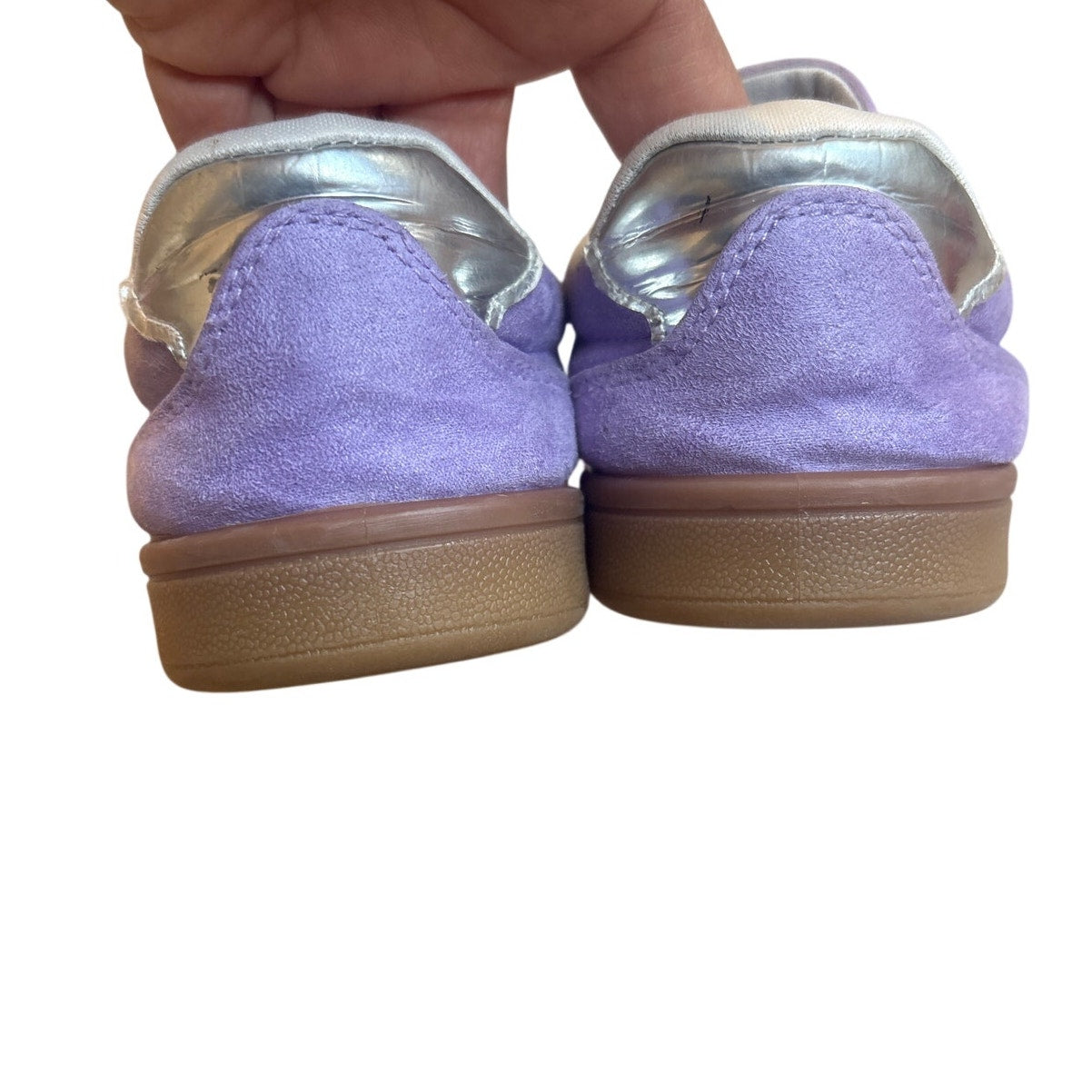 Steve Madden purple faux suede lace low top sneakers SIZE 2