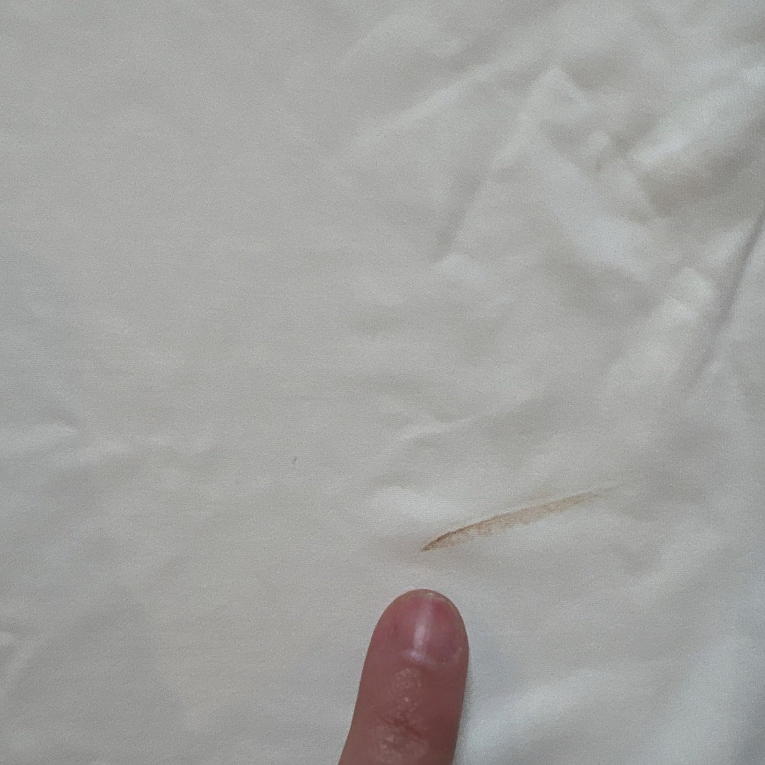 J. McLaughlin ivory brown trim athletic polo womens tank SIZE M