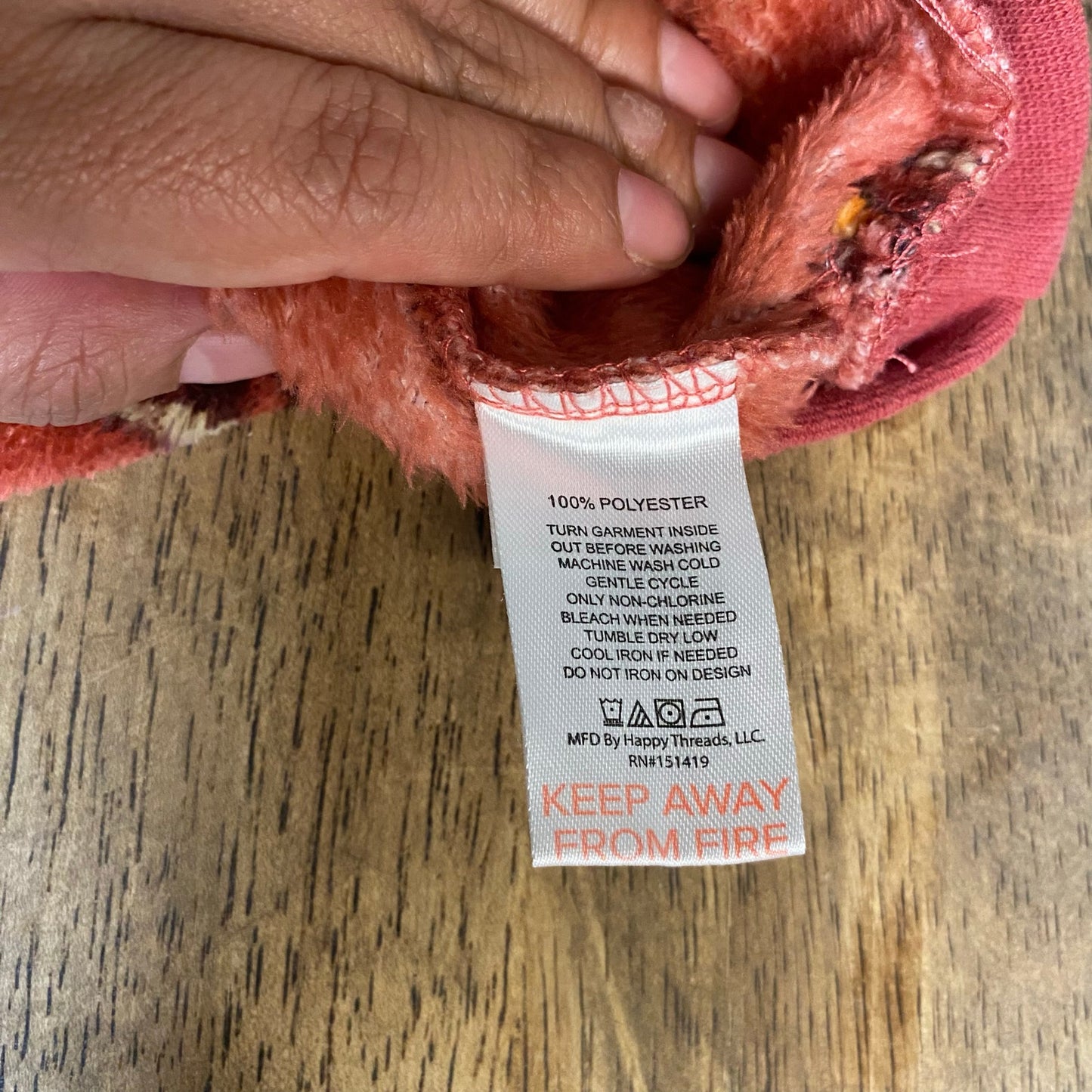 Harry Potter red fuzzy character pullover crew sweatshirt SIZE 12M