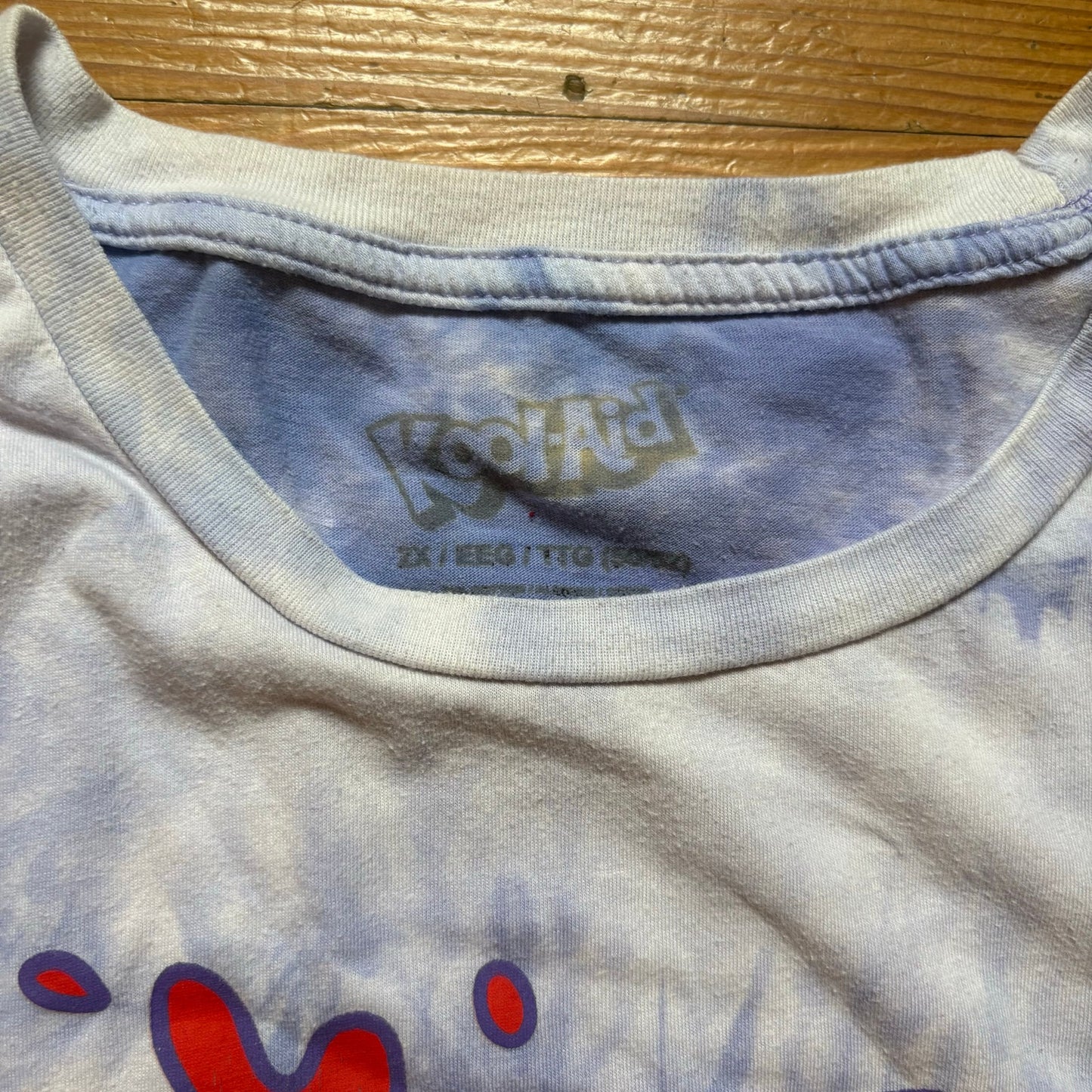 Kool-Aid purple white tie dyed short sleeve graphic shirt SIZE XL
