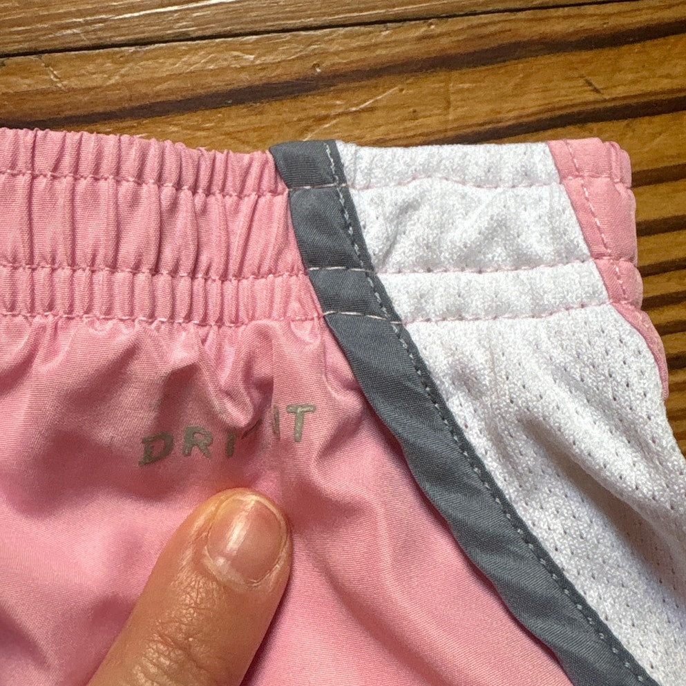 Nike dri-fit light pink lined toddler girls shorts SIZE 4T