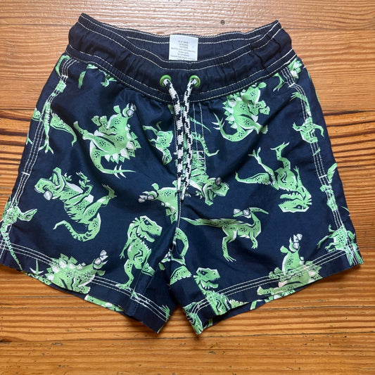 Gymboree navy blue dinosaur boys swim shorts SIZE 18-24M