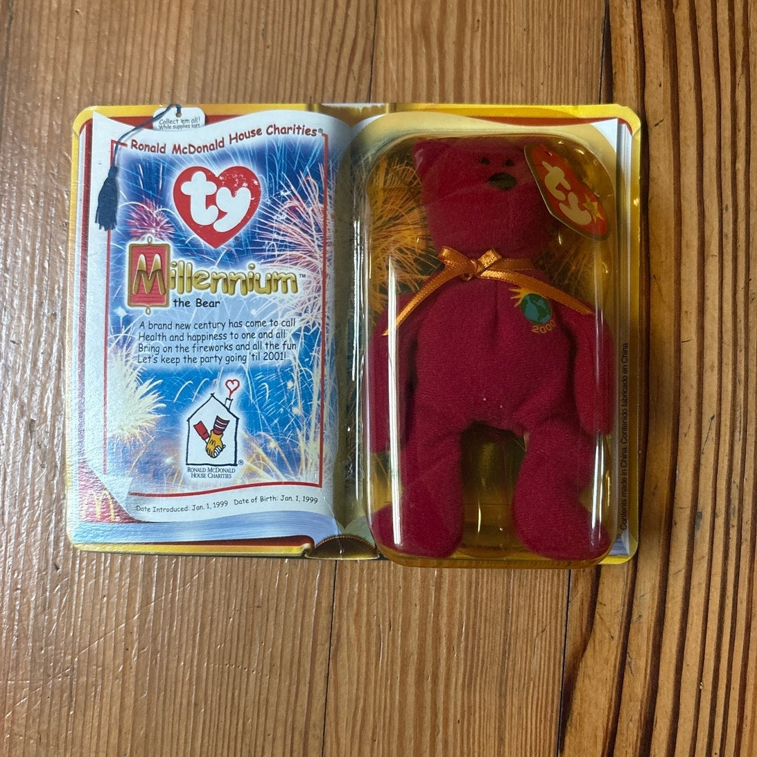 TY McDonalds Teenie Beanie Baby Millennium the Bear (2000) plush toy