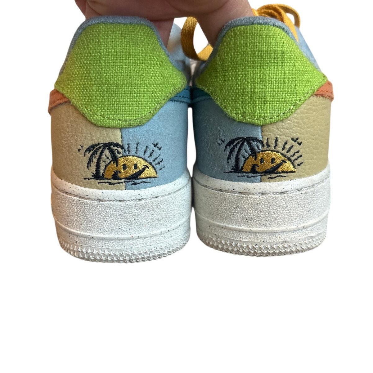 Nike Air Force 1 Low 07' LV8 SunClub pastel multicolor youth sneakers SIZE 6