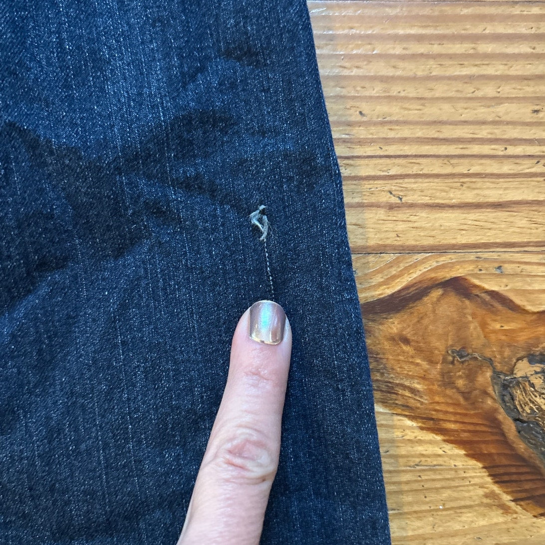 Earl Jean dark wash embroidered jeweled pocket boot cut mid rise jeans SIZE 12