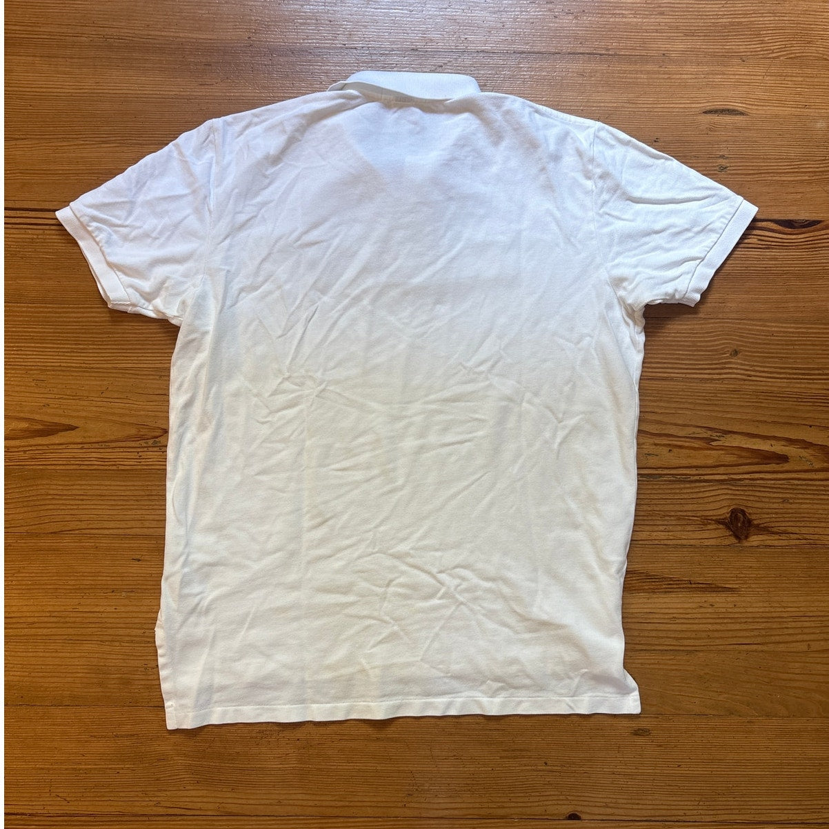 Polo Ralph Lauren white short sleeve cotton mens polo shirt SIZE XL