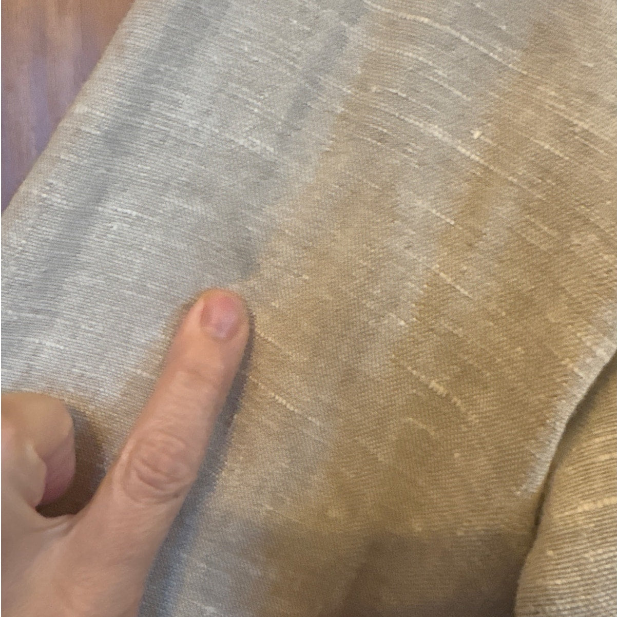 Harve Benard by Benard Holtzman light beige 3 button linen blazer jacket SIZE 14