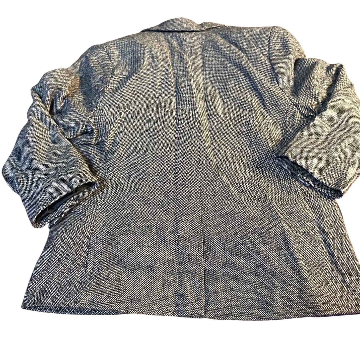 H&M blue tweed single breast boys suit blazer SIZE 5