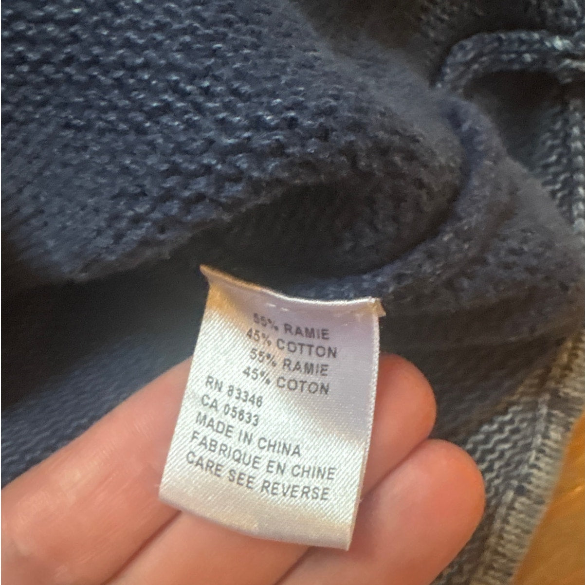 PBJ Blues knit denim long sleeve button up tunic womens shirt SIZE L