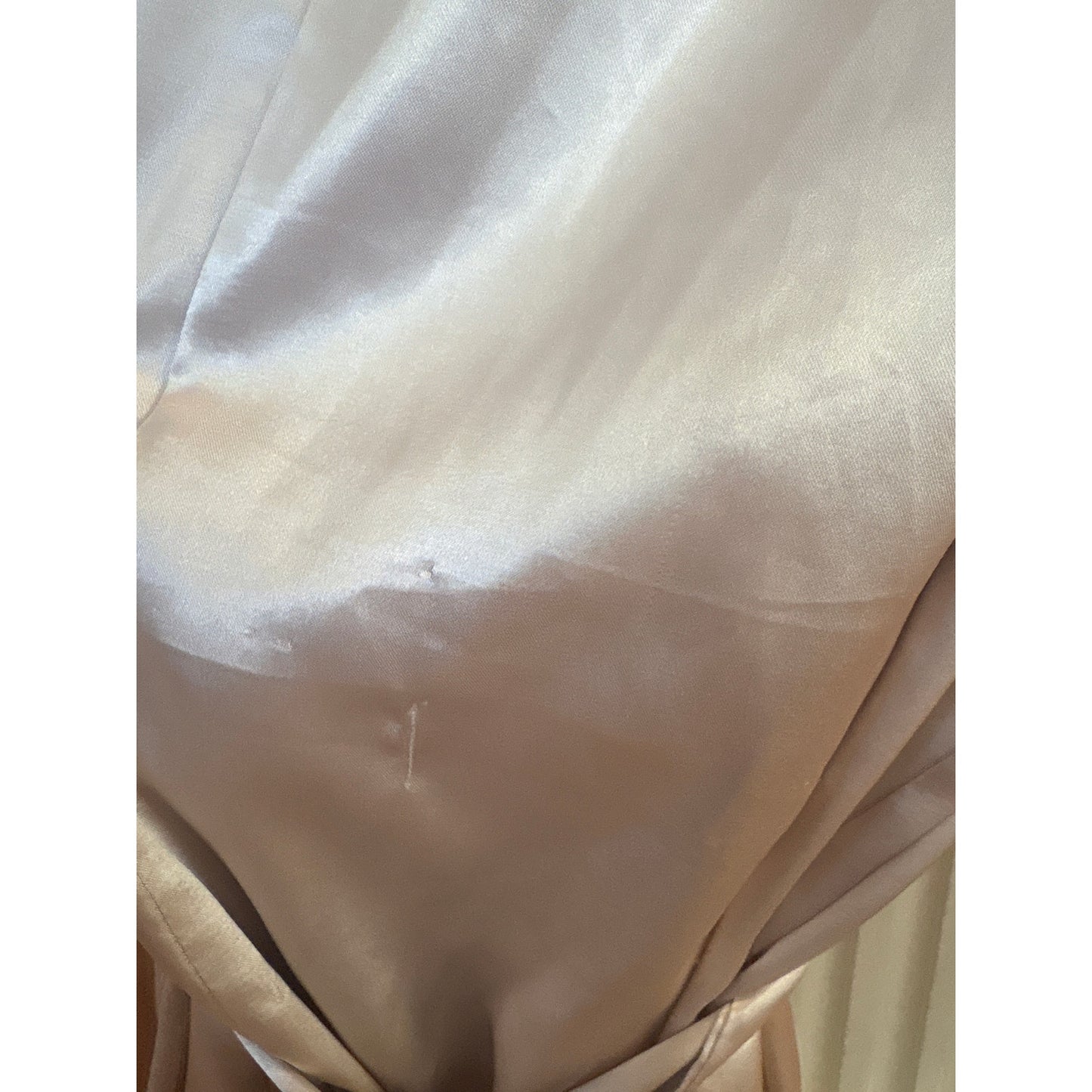 Boutique blush pink adjustable slip dress matching tie robe set SIZE XL