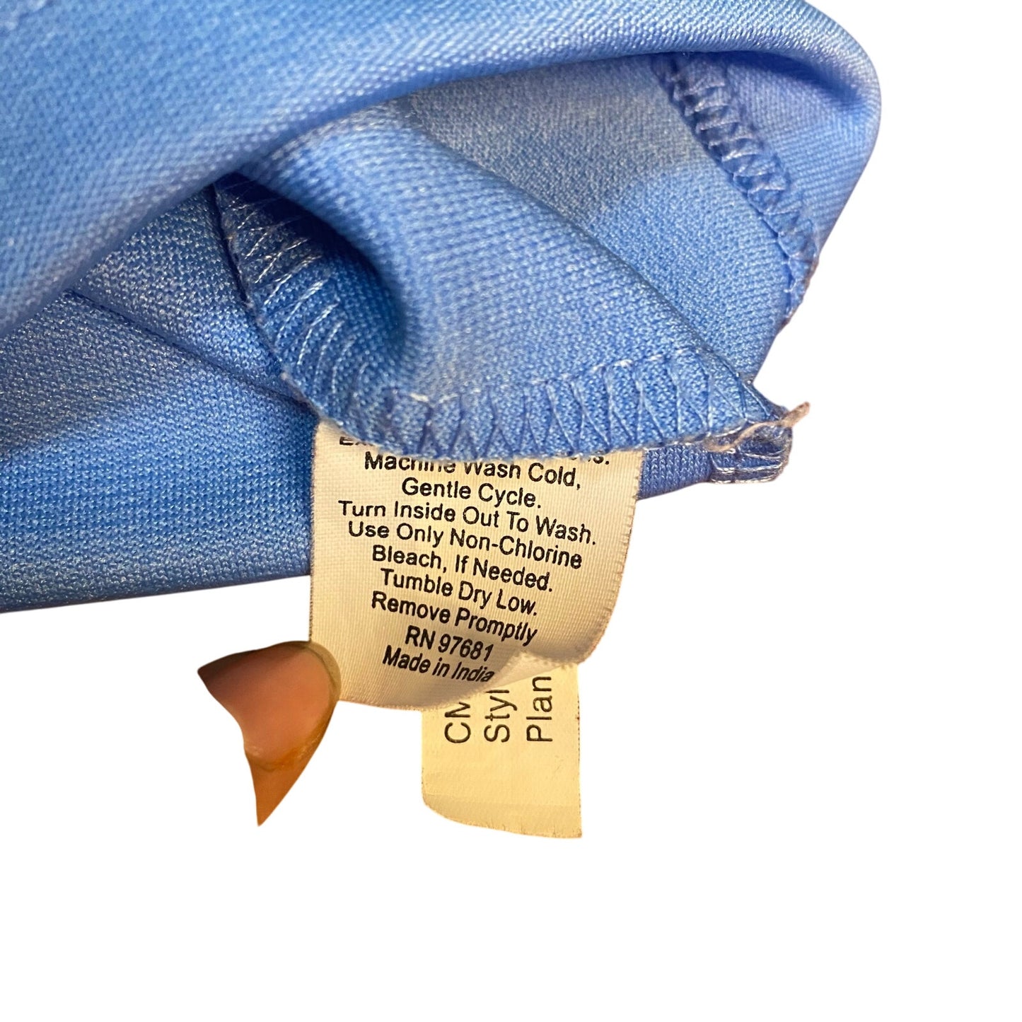 Signature North Carolina Tar Heels blue white sleeveless cheer shirt SIZE 6