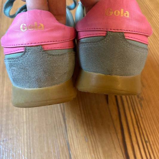 Gola Tornado teal green lace low top women's sneakers SIZE 9.5