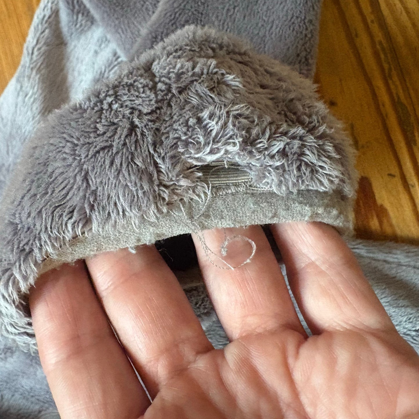 The North Face light gray fleece full zip womens sweater SIZE L