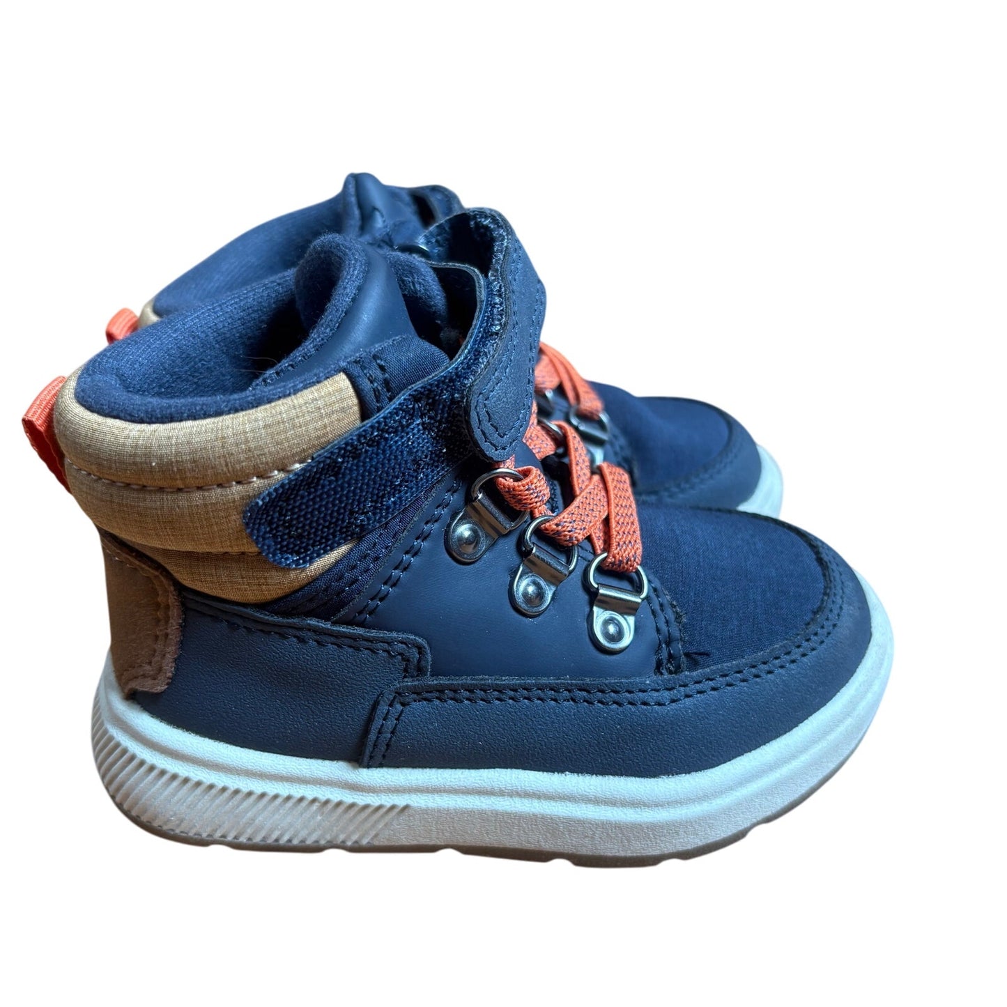Cat & Jack navy blue slip on high top sneaker boots SIZE 5