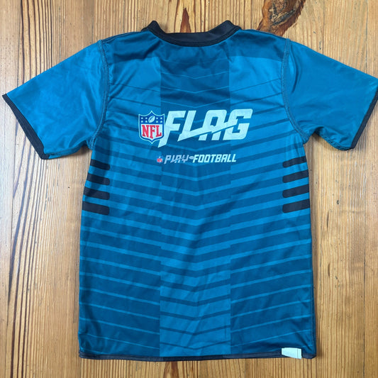 Jacksonville Jaguars black green reversible youth flag football jersey SIZE M