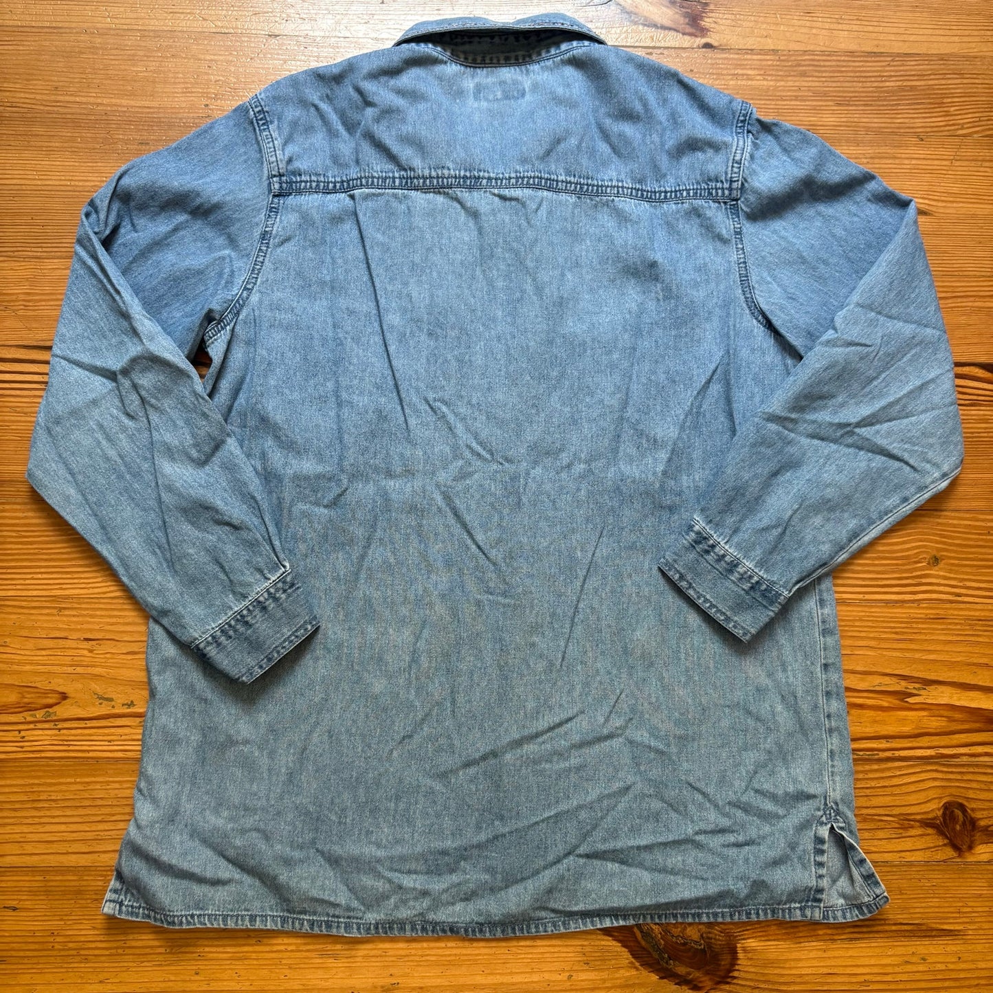 Bobbie Brooks vintage denim perfume long sleeve button up shirt SIZE L