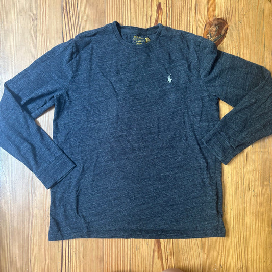 Polo Ralph Lauren dark gray long sleeve cotton mens shirt SIZE M