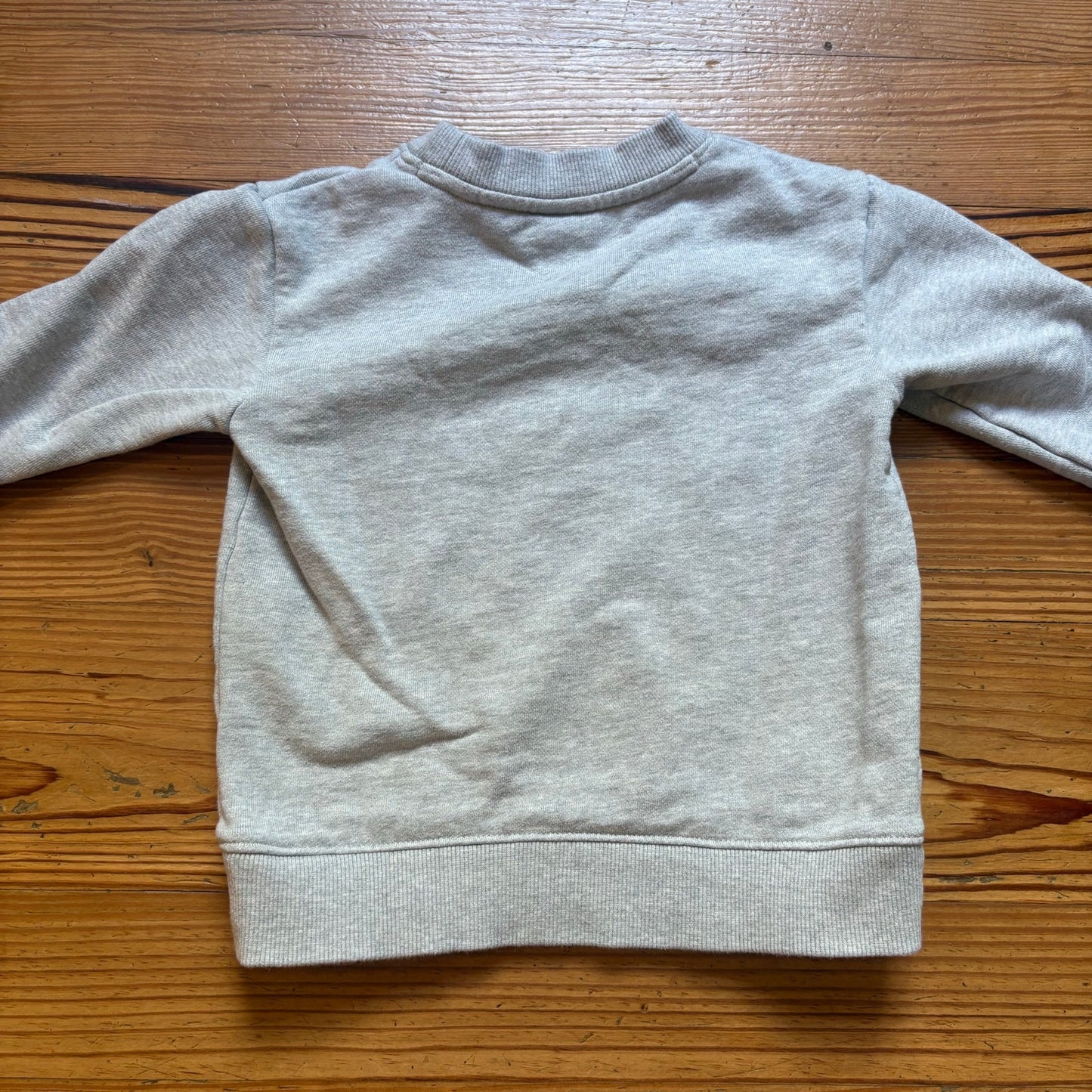 Kids Kennel light gray ice cream dog embroidered crew sweatshirt SIZE 2T