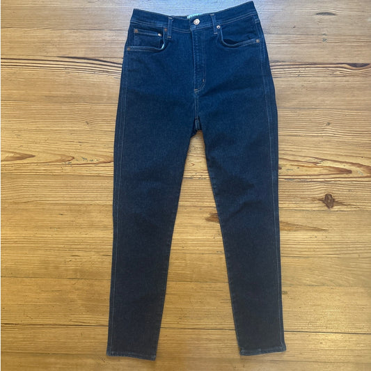 AGOLDE dark wash high rise slim jeans SIZE 29