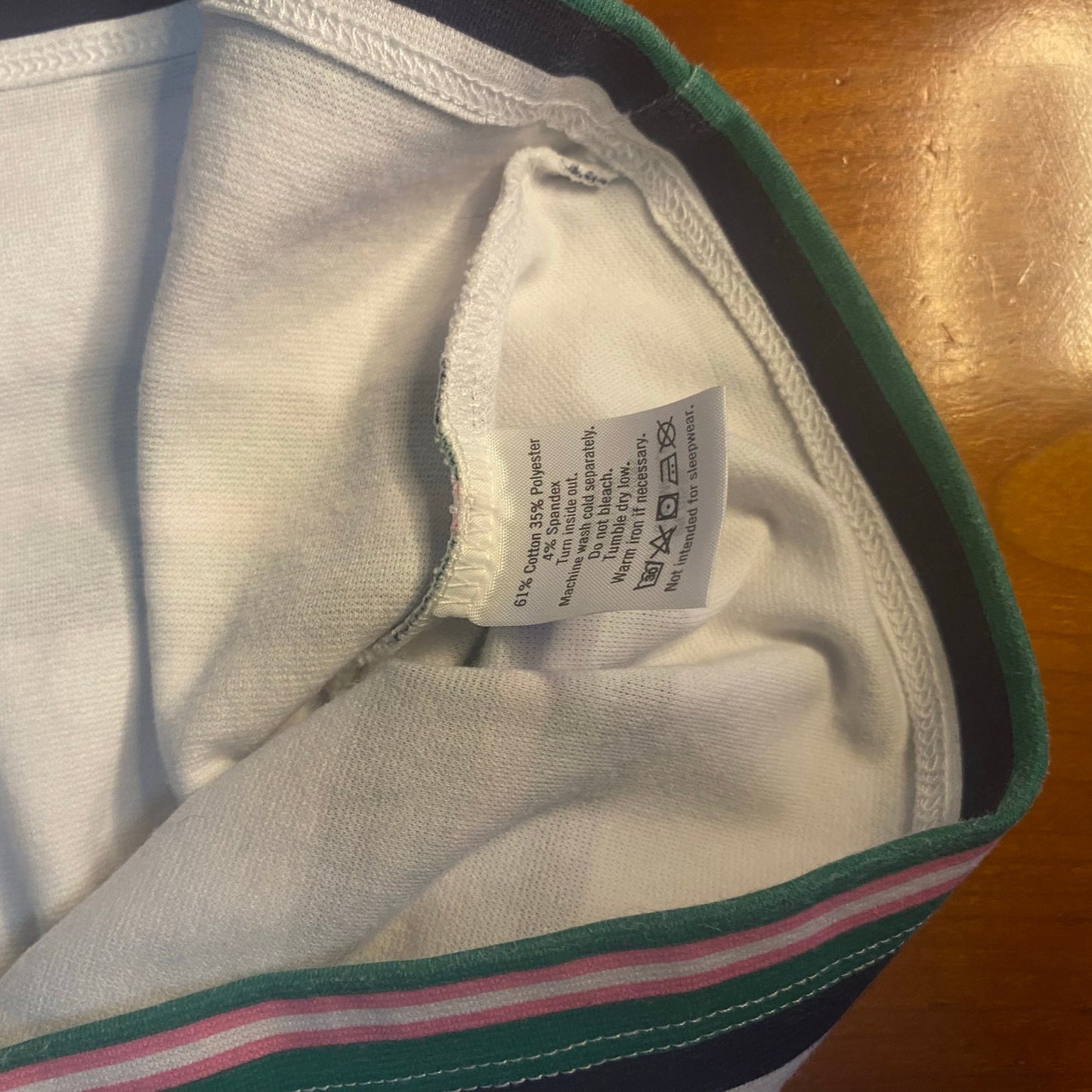 Janie and Jack white green striped sleeveless racer bow back dress SIZE 18-24M