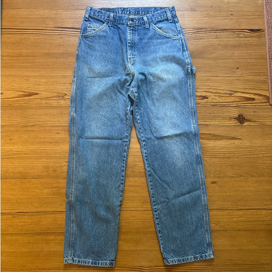 Dickies vintage medium wash cargo pocket mens jeans SIZE 33
