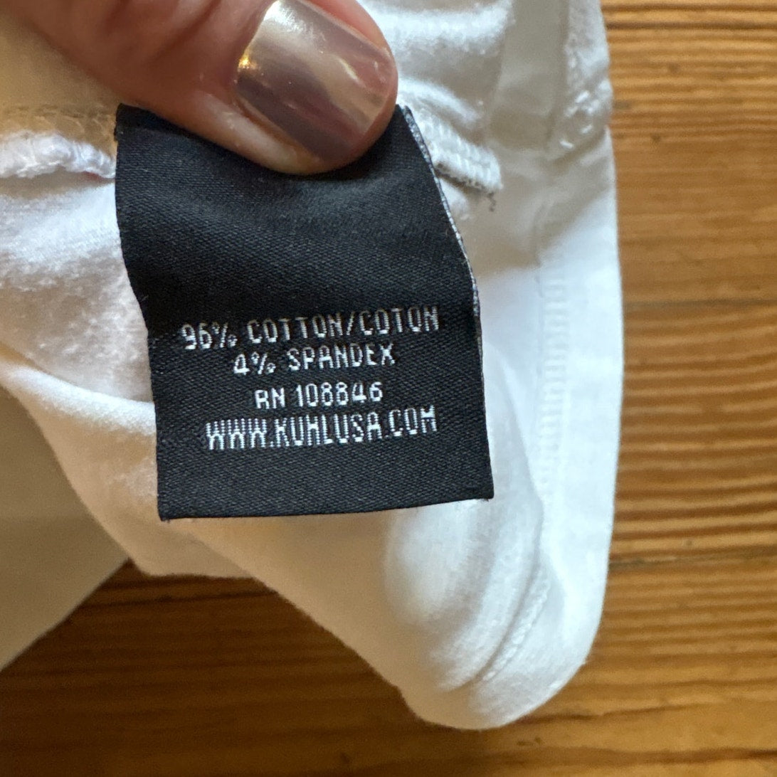 Kuhl white black tree dragonfly graphic short sleeve shirt SIZE XL