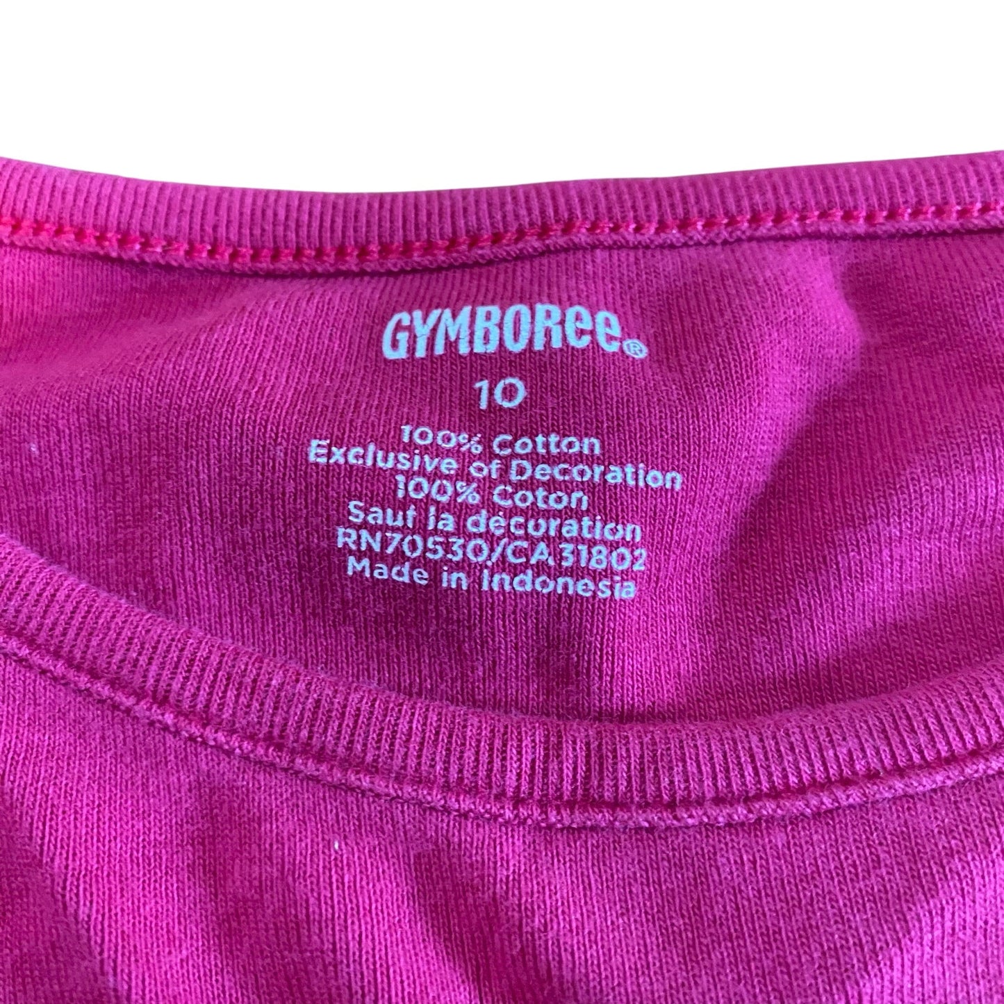 Gymboree pink Paris Eiffel Tower long sleeve graphic shirt SIZE 10