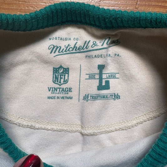 Mitchell & Ness NFL Miami Dolphins vintage graphic short sleeve shirt SIZE L