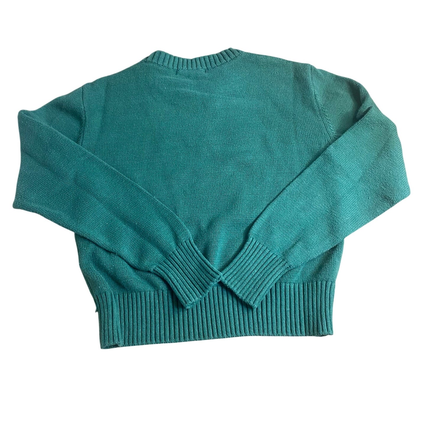 Grayson Threads green St. Patrick's knit Lucky pullover crew sweater SIZE XXS