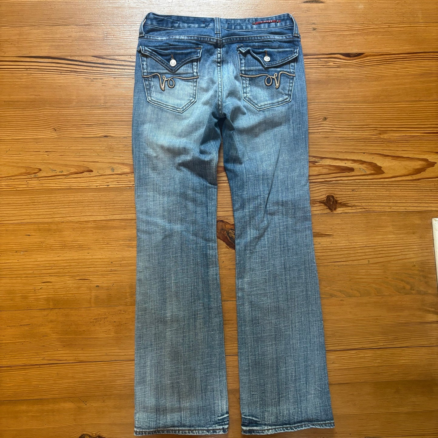 Vigoss light wash low rise y2k straight leg womens jeans SIZE 6