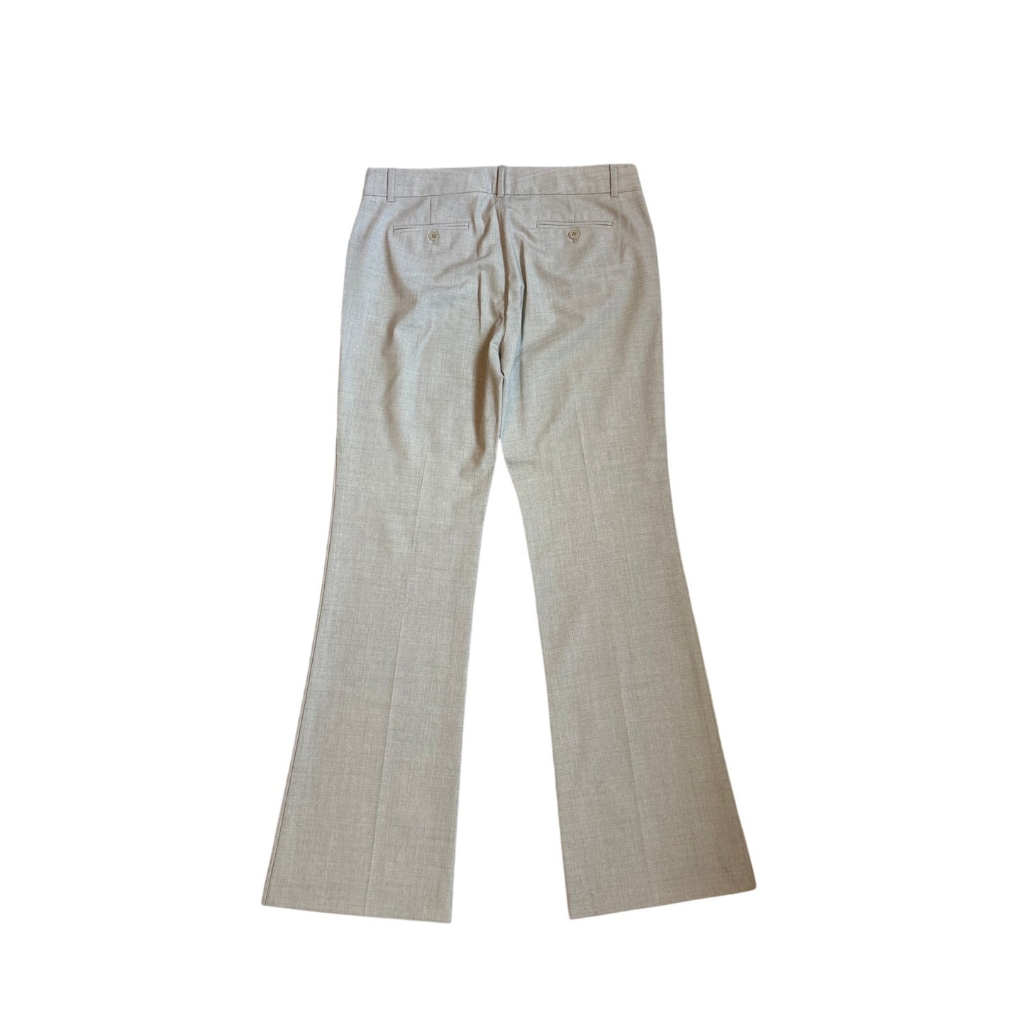 Theory beige wool straight leg mid rise trouser pants SIZE 12
