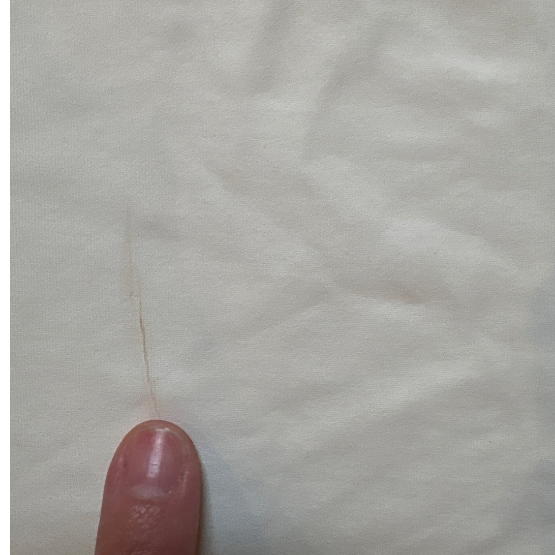 J. McLaughlin ivory brown trim athletic polo womens tank SIZE M