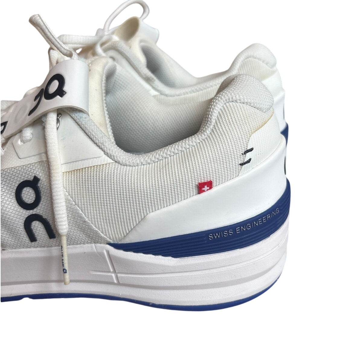 On Cloud The Roger Pro white blue accent tennis sneakers SIZE 10.5