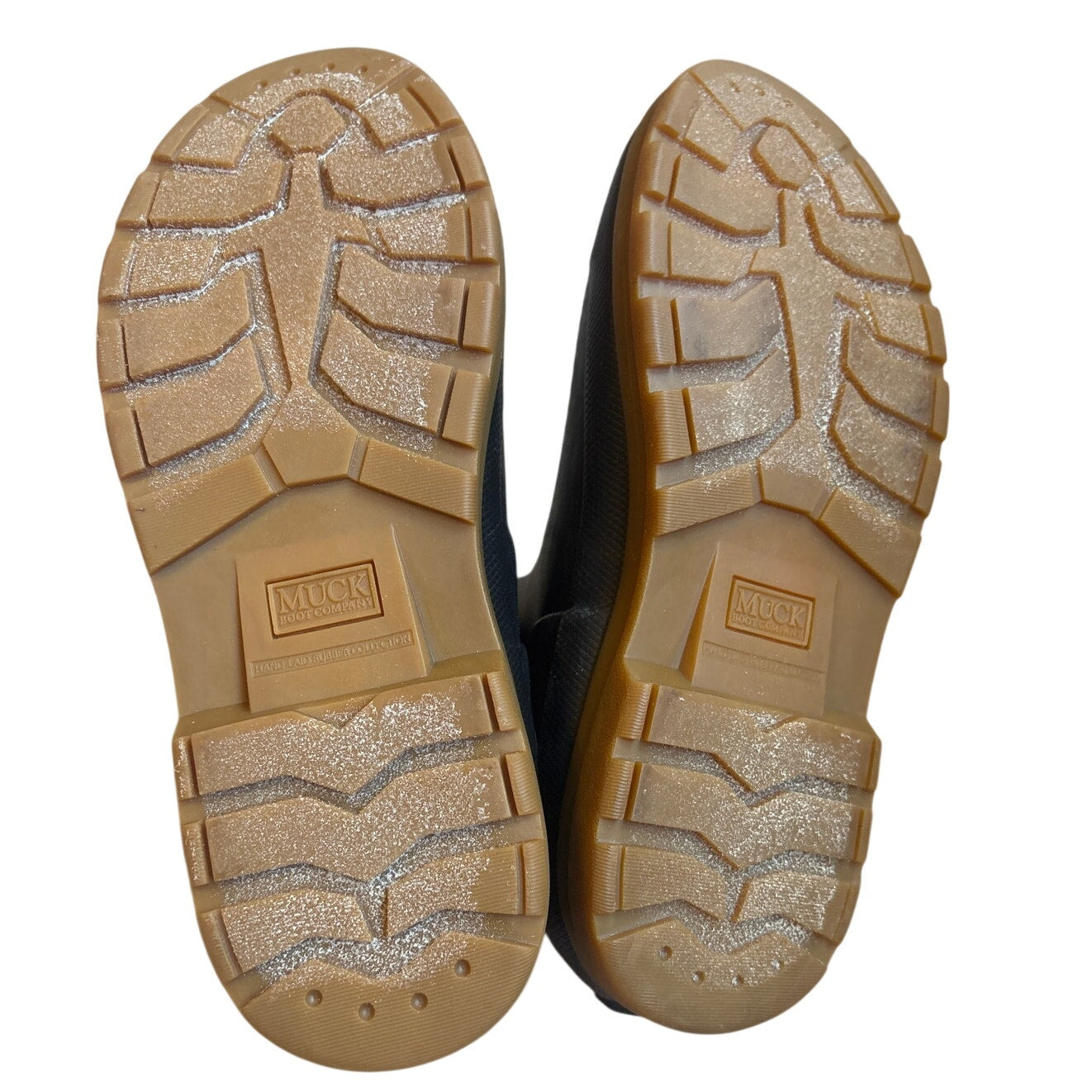 Muck Boots Juliet black plaid ankle neoprene and rubber sole boots SIZE 7