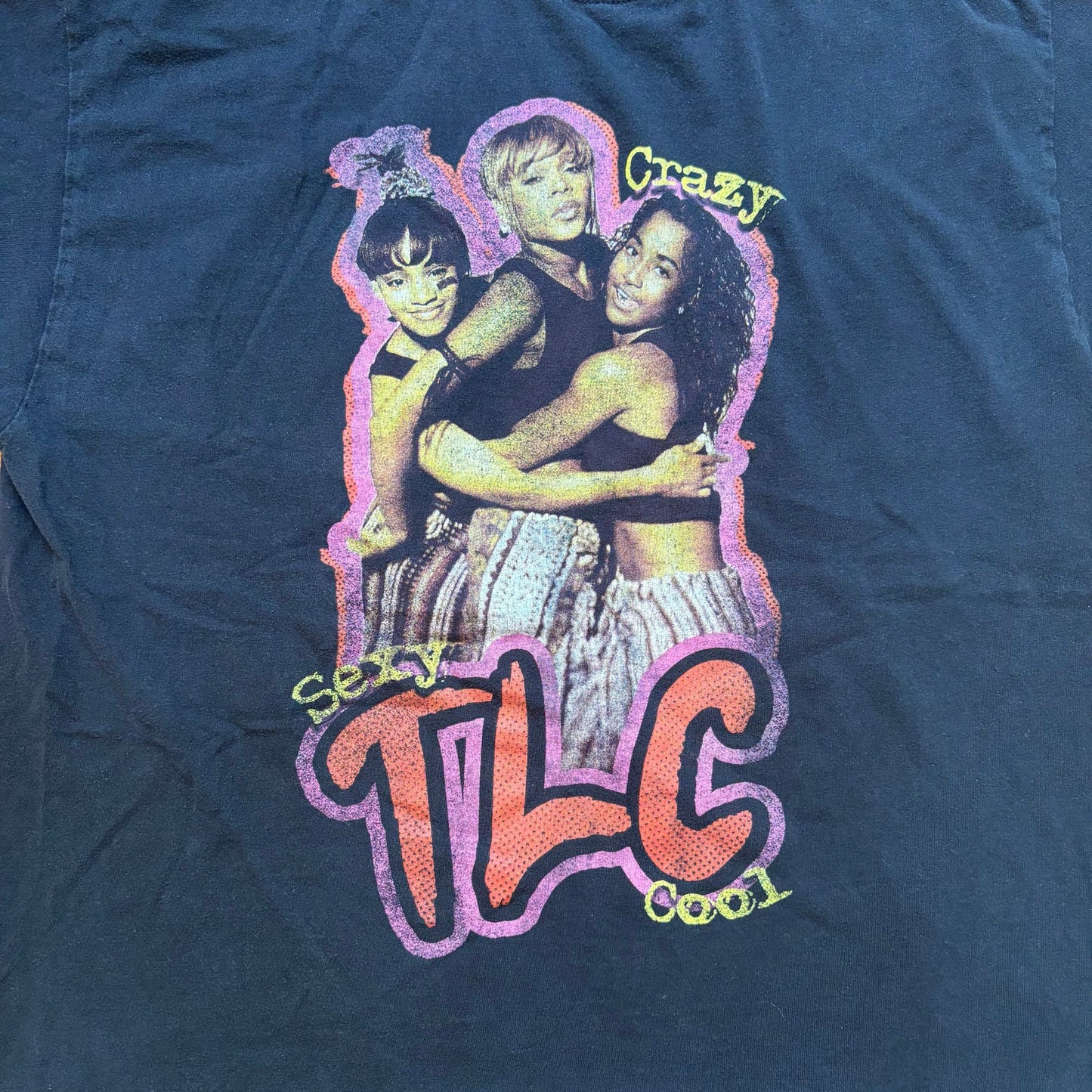 TLC Crazy Sexy Cool black short sleeve graphic shirt SZE L