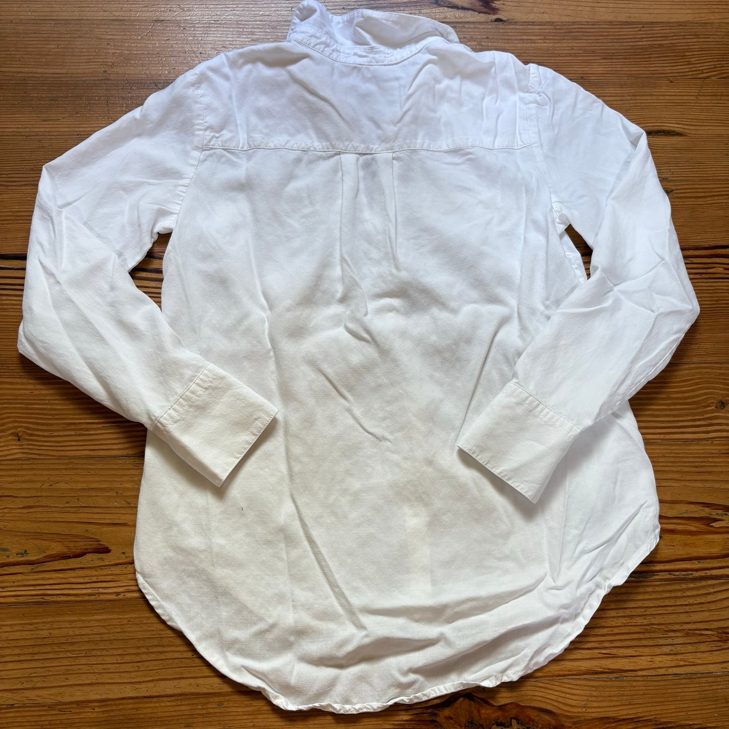Cloth & Stone white long sleeve double breast pocket button up shirt SIZE S