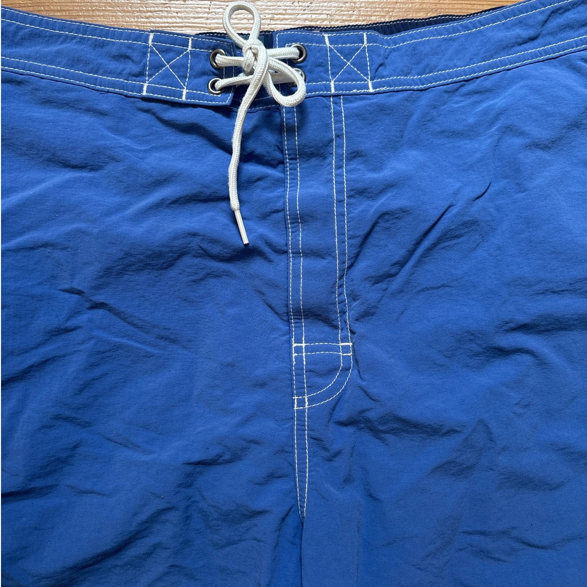 Polo Ralph Lauren royal blue elastic tie waist mens swim trunks SIZE XL
