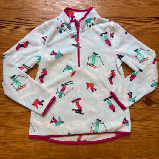 Athletic Essentials light blue skiing winter fleece quarter zip sweater SIZE L