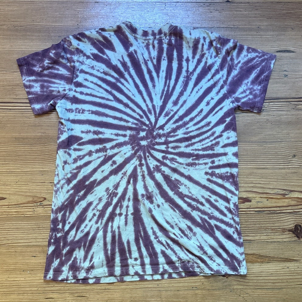 Pink Floyd 87' World Tour replica brown tie dyed short sleeve shirt SIZE L