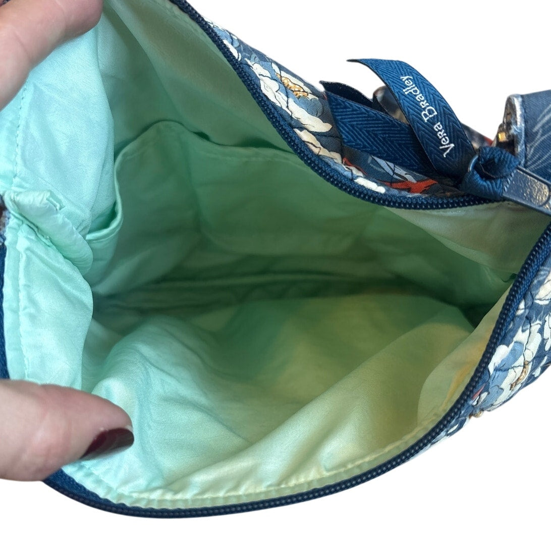 Vera Bradley blue Floral Burst Hipster adjustable shoulder bag