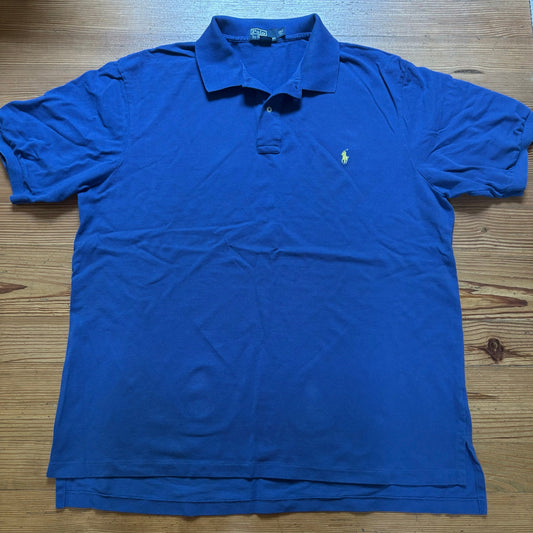 Polo Ralph Lauren royal blue short sleeve mens big and tall polo shirt SIZE 2XL