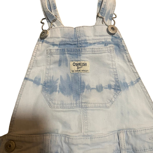OshKosh B'gosh light blue white wash denim overall jean skirt SIZE 4T